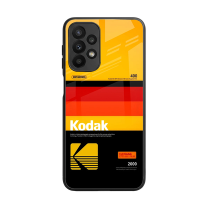 Keep Happiness Yellow back phone cover | glass case for samsung galaxy a23