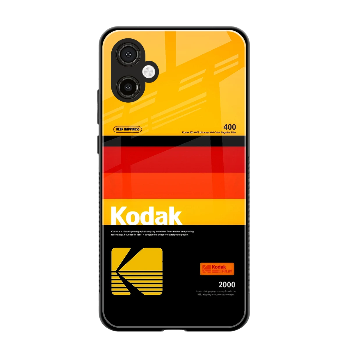 Keep Happiness Yellow back phone cover | glass case for samsung galaxy a06 5g