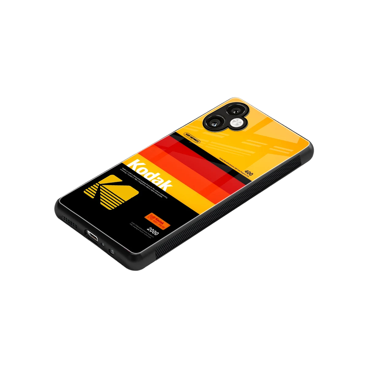 Keep Happiness Yellow stylish phone case for samsung galaxy a06 5g | glossy glass and slim fit