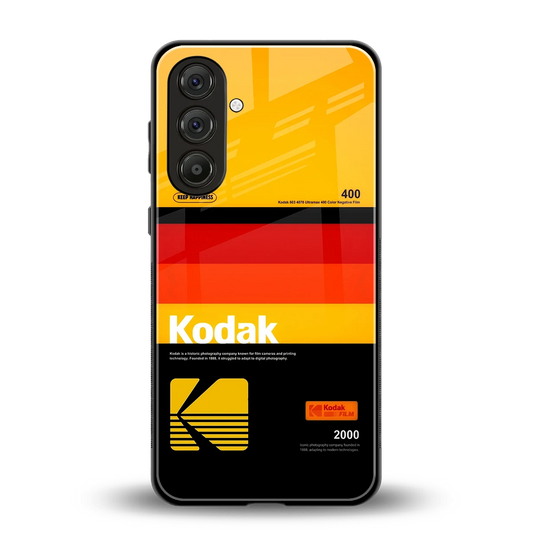 Keep Happiness Yellow back phone cover | glass case for samsung galaxy m35 5g