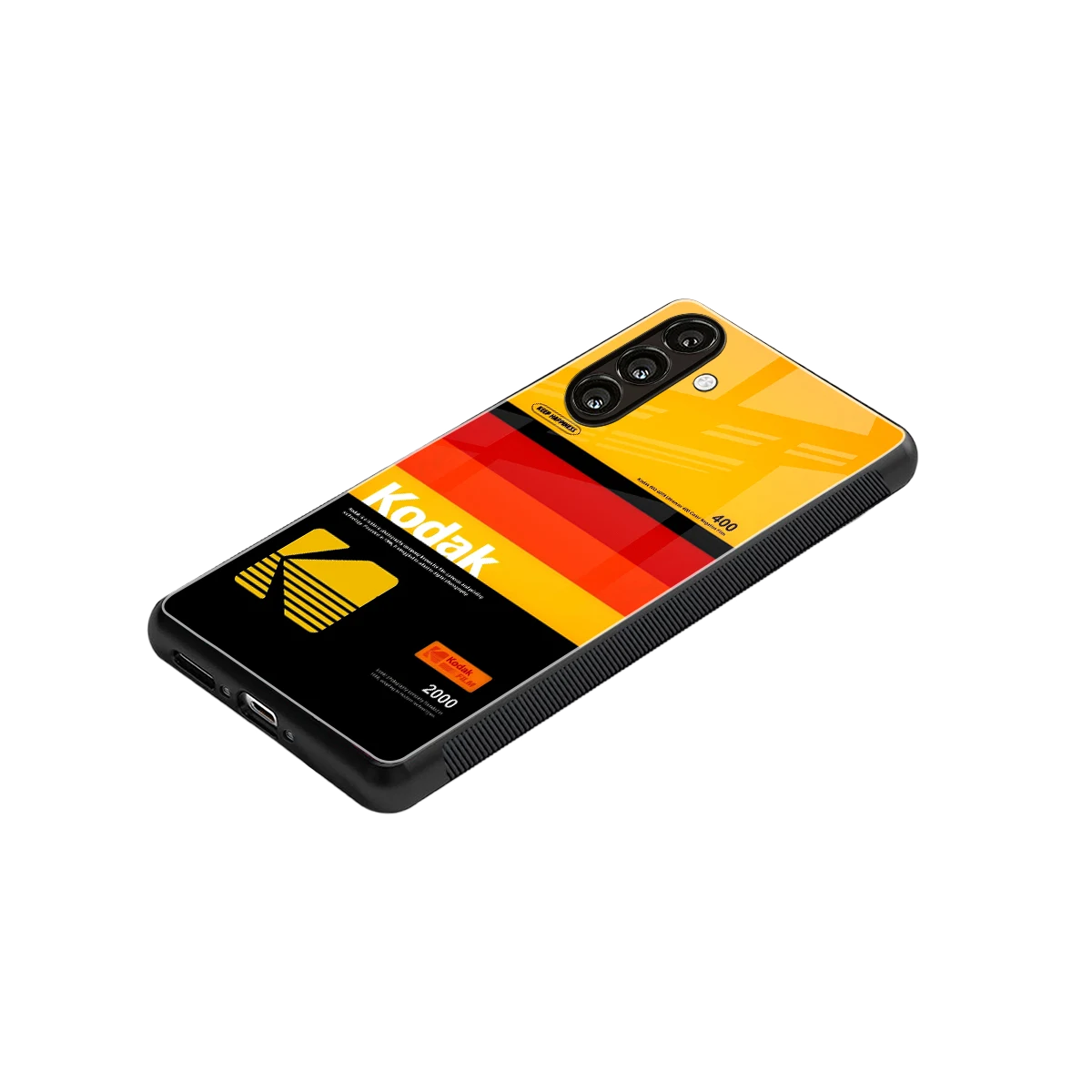 Keep Happiness Yellow stylish phone case for samsung galaxy m35 5g | glossy glass and slim fit
