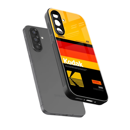 Keep Happiness Yellow sleek samsung galaxy a36 5g cover with tempered glass back and TPU edges