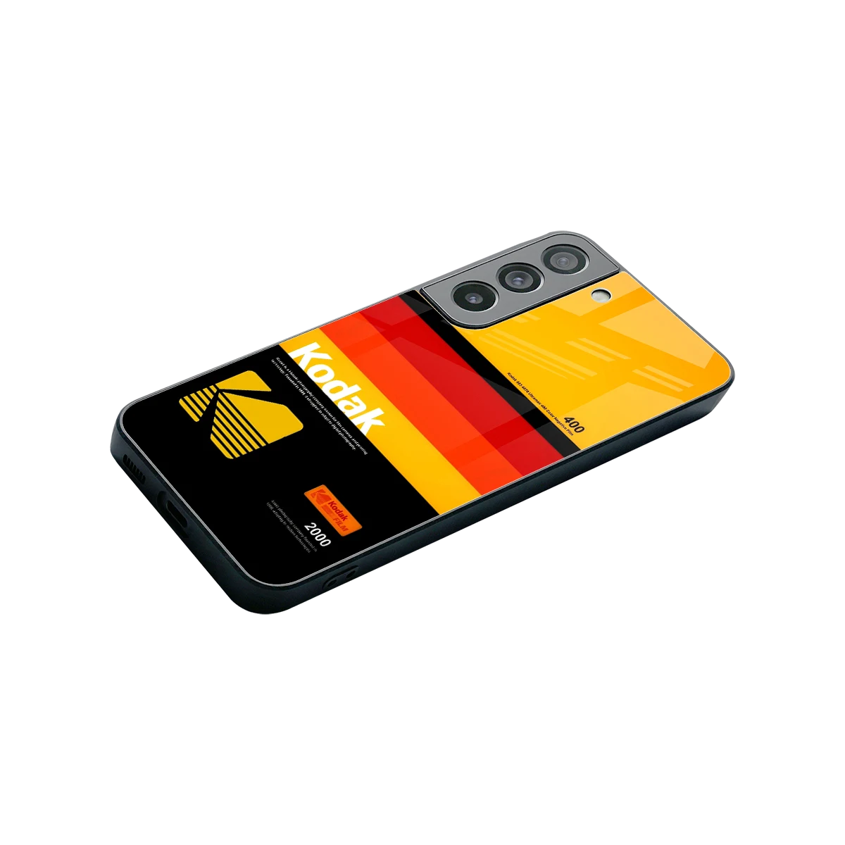 Keep Happiness Yellow stylish phone case for samsung galaxy s22 | glossy glass and slim fit