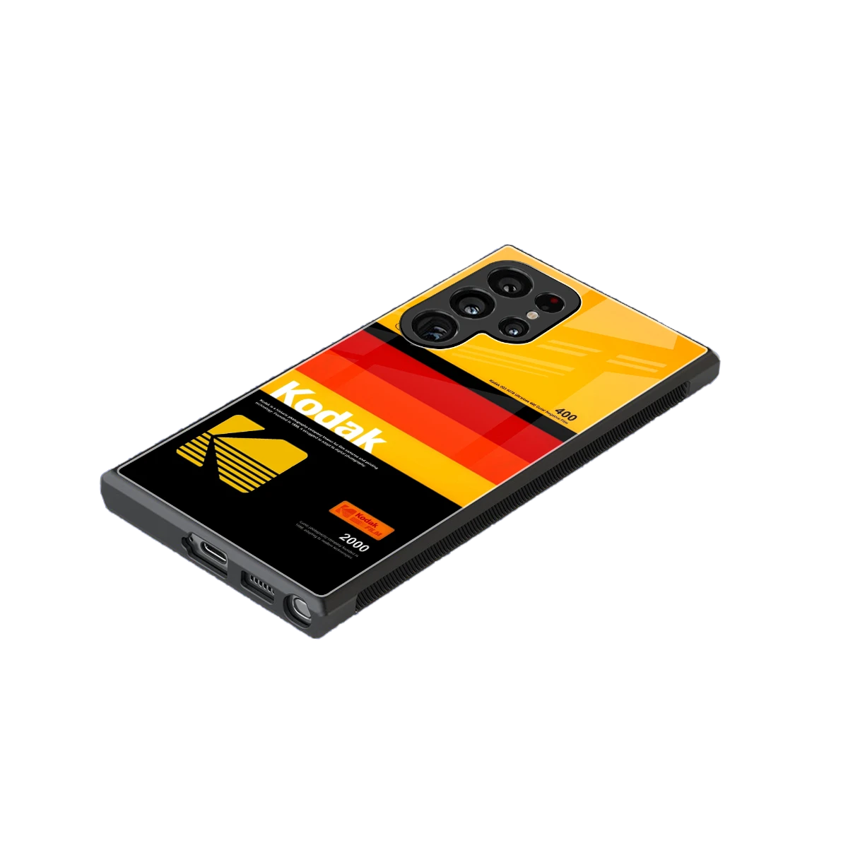 Keep Happiness Yellow stylish phone case for samsung galaxy s23 ultra | glossy glass and slim fit