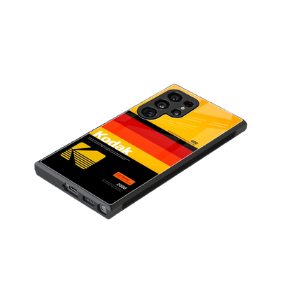 Keep Happiness Yellow stylish phone case for samsung galaxy s24 ultra | glossy glass and slim fit
