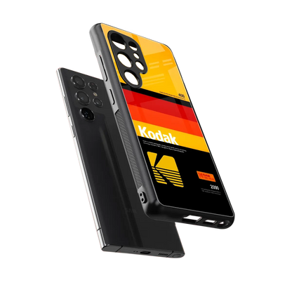 Keep Happiness Yellow sleek samsung galaxy s25 ultra cover with tempered glass back and TPU edges