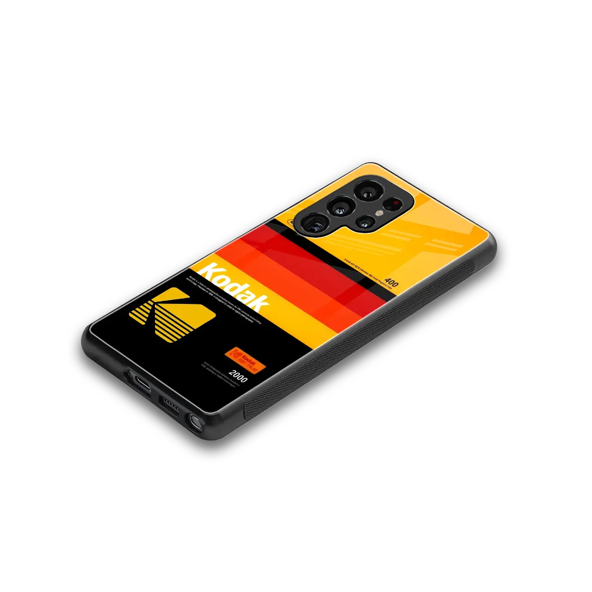 Keep Happiness Yellow stylish phone case for samsung galaxy s25 ultra | glossy glass and slim fit