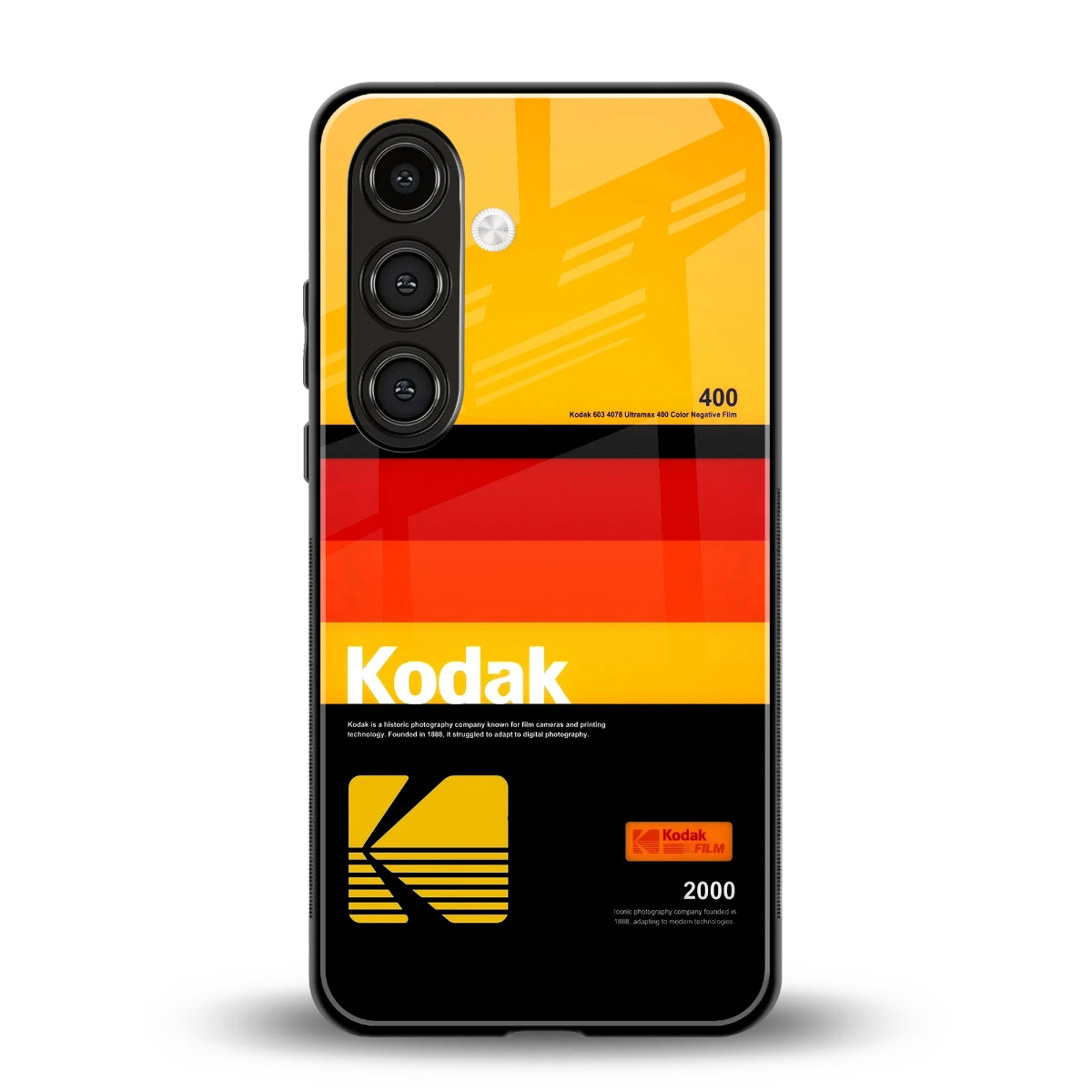 Keep Happiness Yellow back phone cover | glass case for samsung galaxy s24