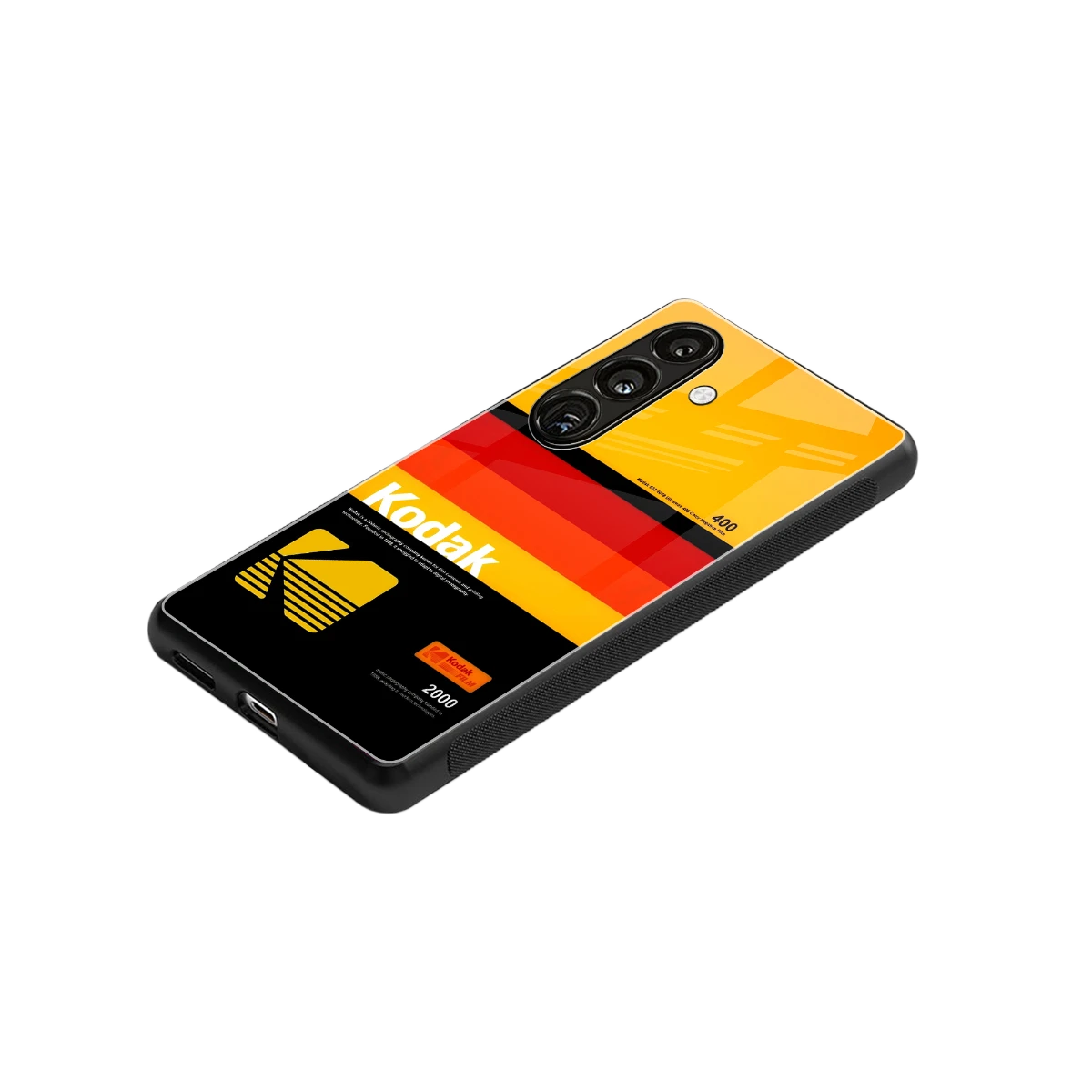 Keep Happiness Yellow stylish phone case for samsung galaxy s25 | glossy glass and slim fit