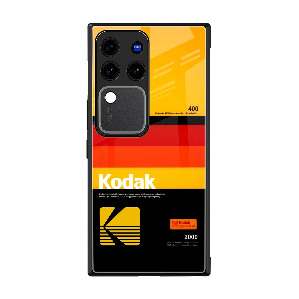Keep Happiness Yellow back phone cover | glass case forvivo v30 pro