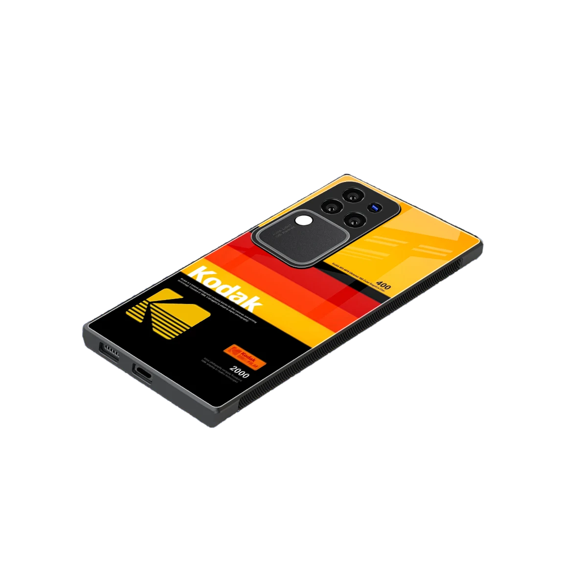 Keep Happiness Yellow stylish phone case forvivo v30 pro | glossy glass and slim fit