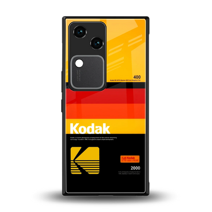 Keep Happiness Yellow back phone cover | glass case for vivo v30