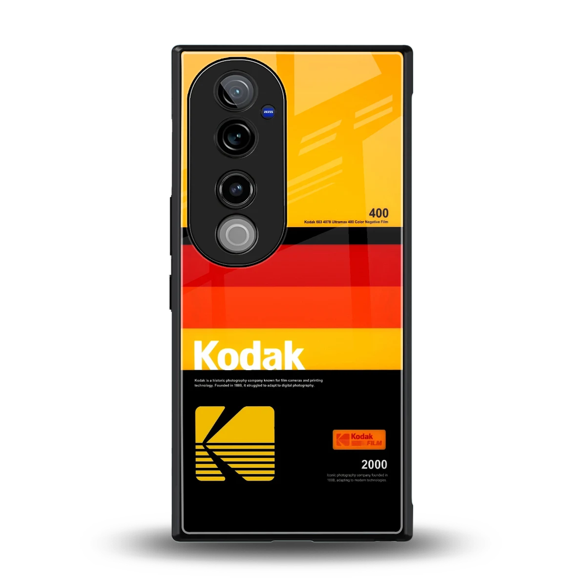 Keep Happiness Yellow back phone cover | glass case for vivo v40 pro