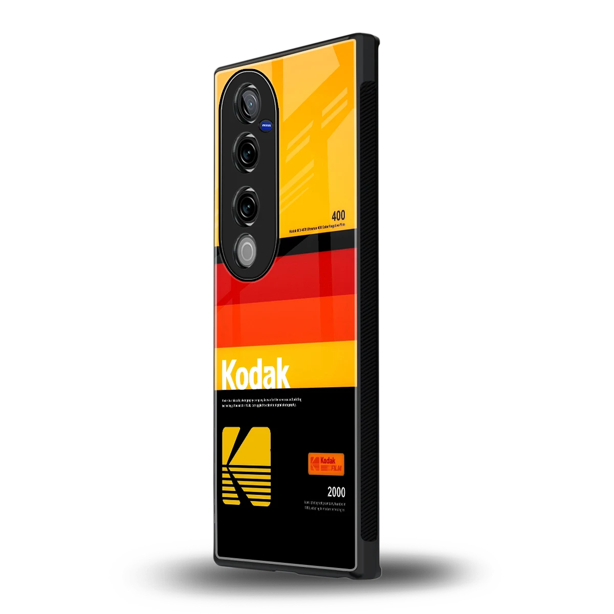Keep Happiness Yellow vivo v40 pro mobile cover | shockproof glass phone case