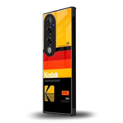 Keep Happiness Yellow vivo v40 pro mobile cover | shockproof glass phone case