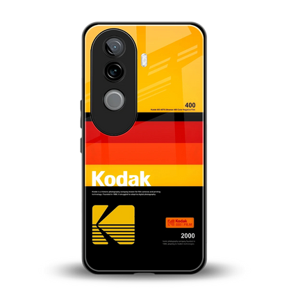 Keep Happiness Yellow back phone cover | glass case for vivo v40e