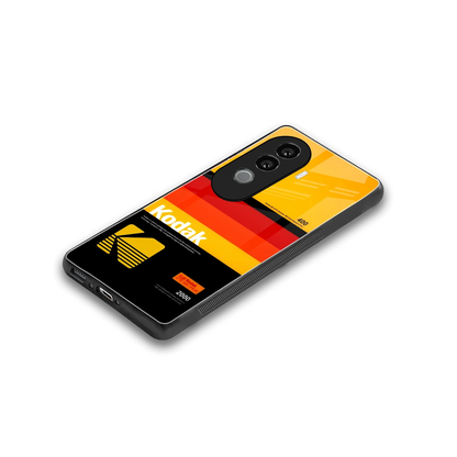 Keep Happiness Yellow stylish phone case for vivo v40e | glossy glass and slim fit