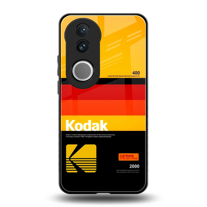 Keep Happiness Yellow back phone cover | glass case for vivo v50