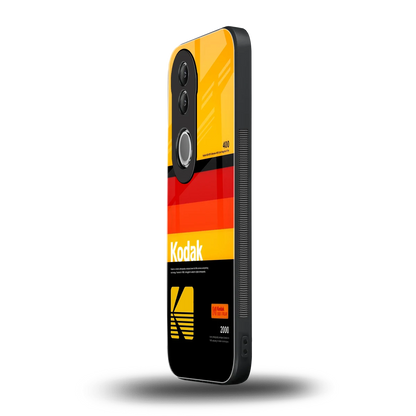Keep Happiness Yellow vivo v50 mobile cover | shockproof glass phone case