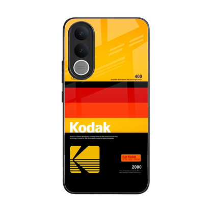 Keep Happiness Yellow back phone cover | glass case for vivo v70 fe