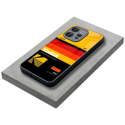 Keep Happiness Yellow stylish phone case for vivo v70 | glossy glass and slim fit