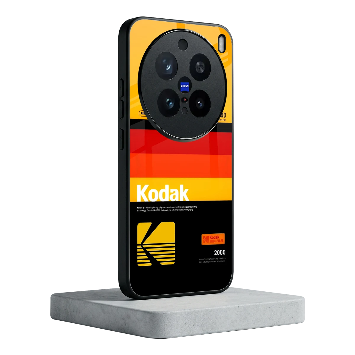 Keep Happiness Yellow vivo x200 pro mobile cover | shockproof glass phone case