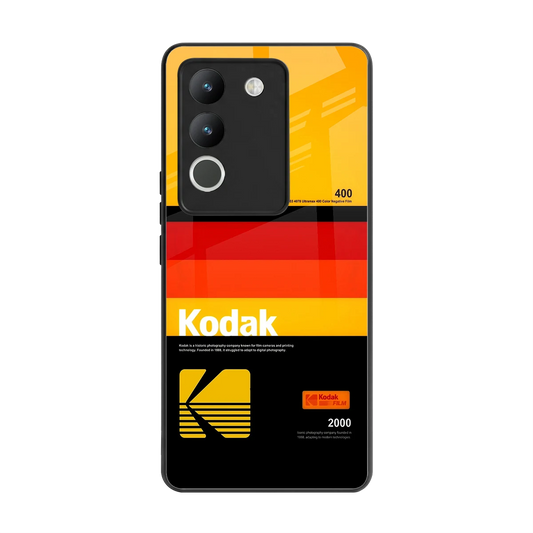 Keep Happiness Yellow back phone cover | glass case for vivo y200 5g