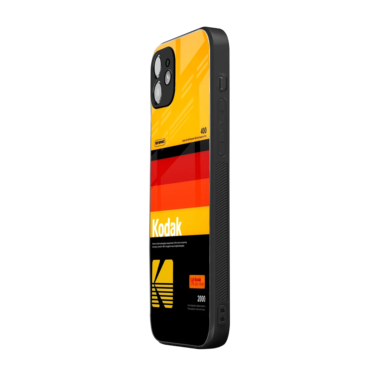 Keep Happiness Yellow iphone 11 mobile cover | shockproof glass phone case