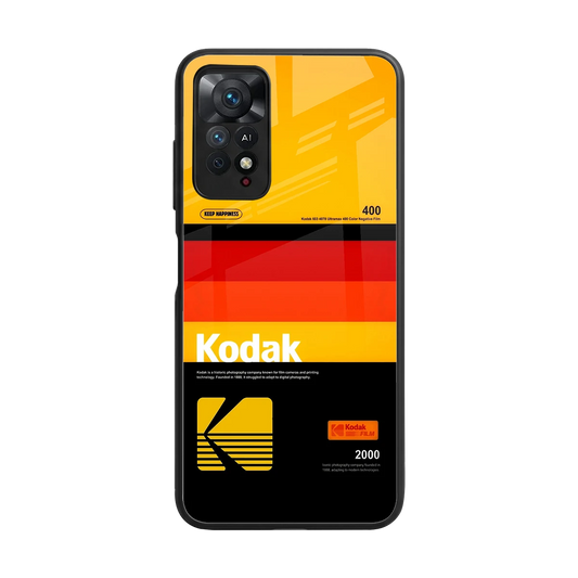Keep Happiness Yellow back phone cover | glass case for redmi note 11 pro