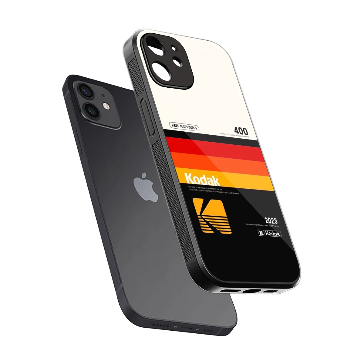 Keep Happiness sleek iphone 11 cover with tempered glass back and TPU edges
