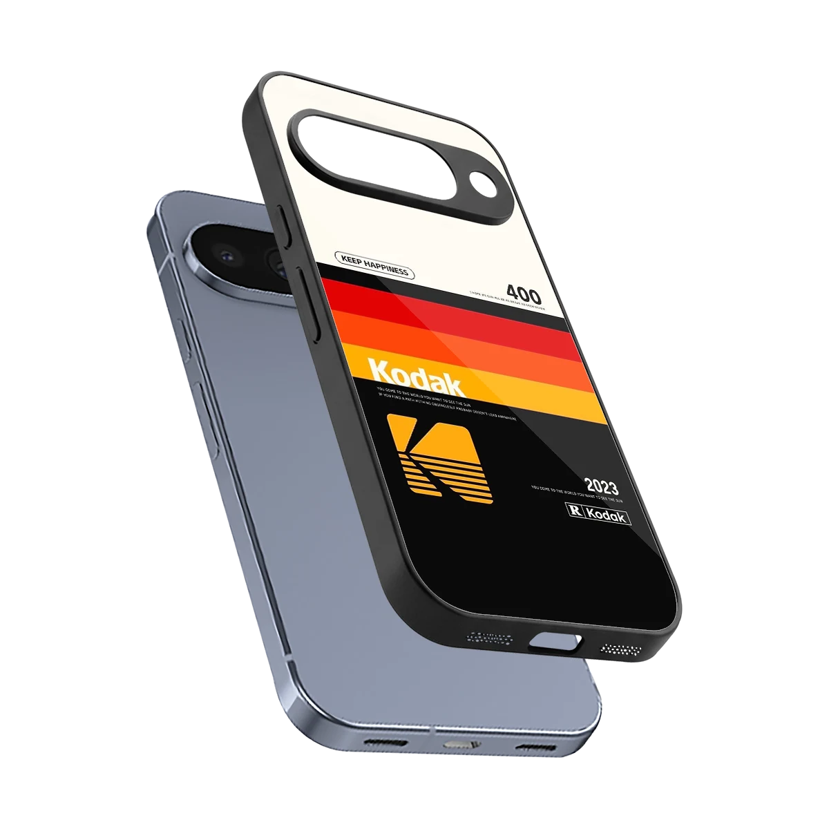 Keep Happiness sleek google pixel 10 cover with tempered glass back and TPU edges