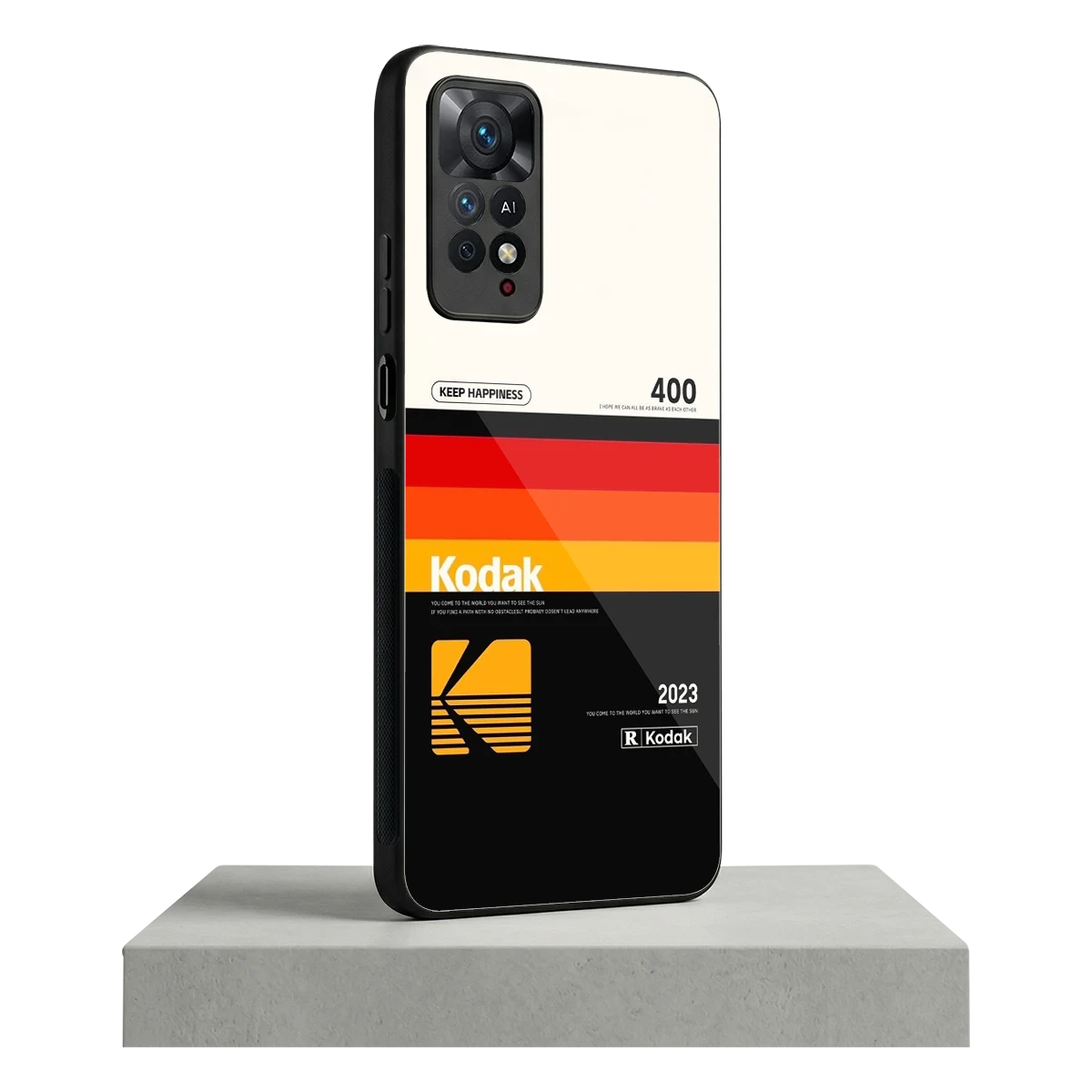 Keep Happiness redmi note 11 pro mobile cover | shockproof glass phone case