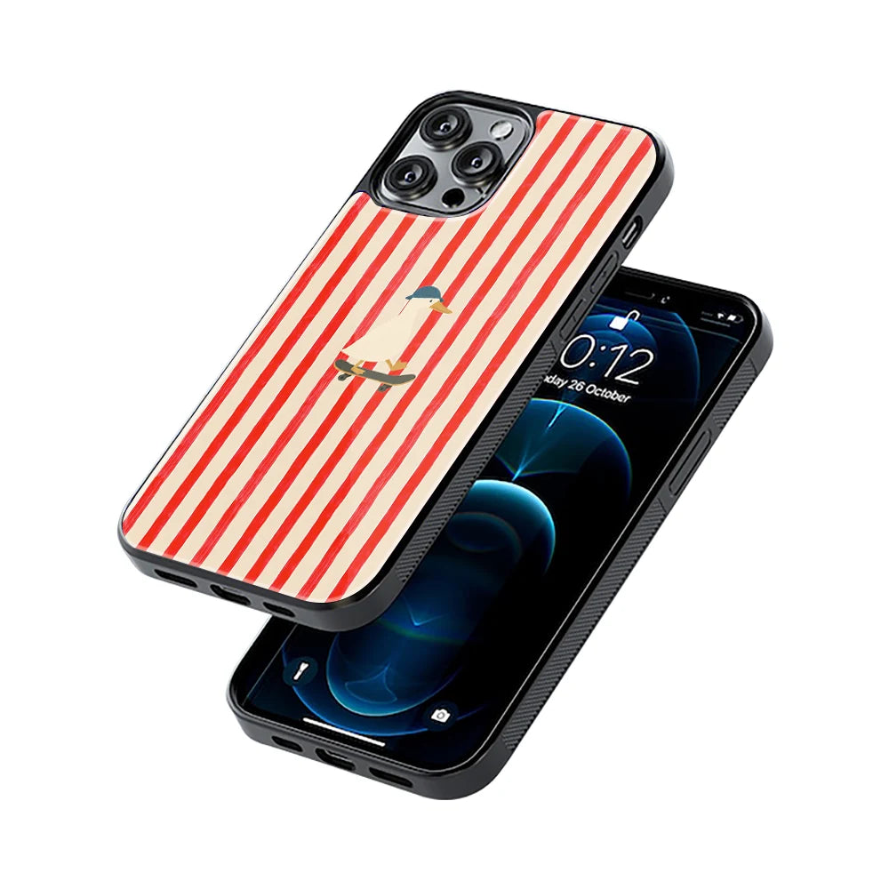 Protective Glass Back Phone Case Compatible with iPhone, Samsung, OnePlus, Pixel & More