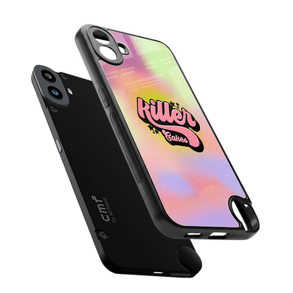 Killer Cakes sleek cmf nothing phone 1 cover with tempered glass back and TPU edges