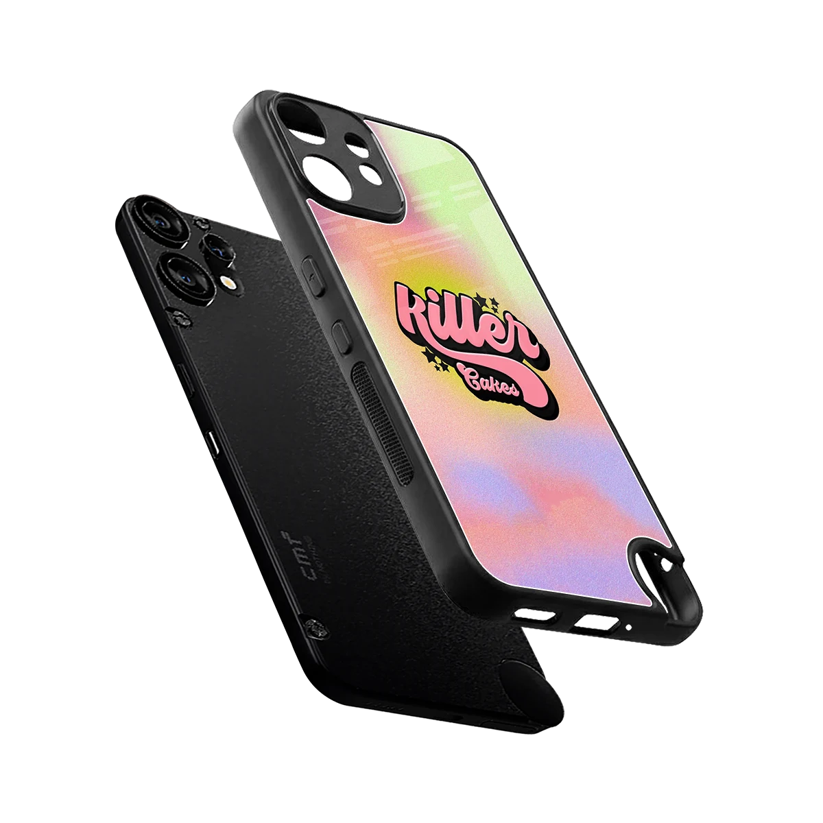 Killer Cakes sleek cmf nothing phone 2 pro cover with tempered glass back and TPU edges