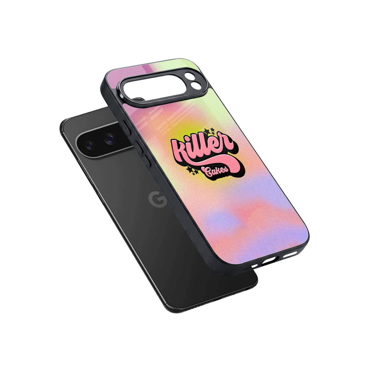 Killer Cakes sleek google pixel 10 pro xl cover with tempered glass back and TPU edges