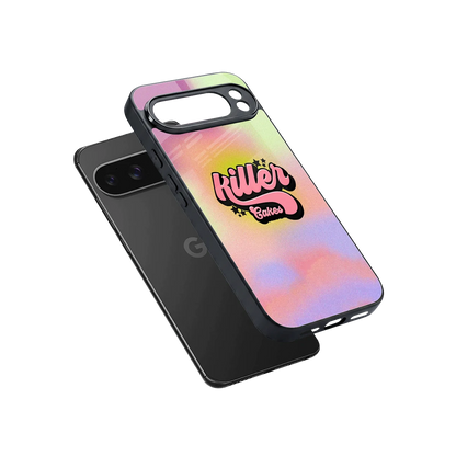 Killer Cakes sleek google pixel 10 pro xl cover with tempered glass back and TPU edges