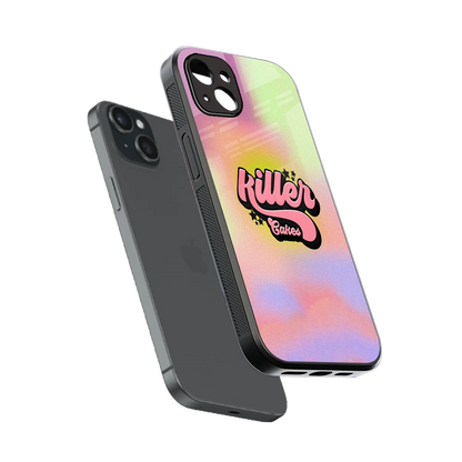 Killer Cakes sleek iphone 14 plus cover with tempered glass back and TPU edges