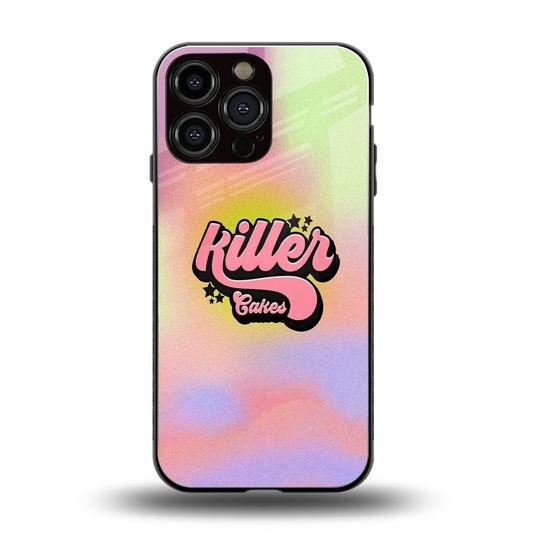 Killer Cakes back phone cover | glass case for iphone 15 pro max