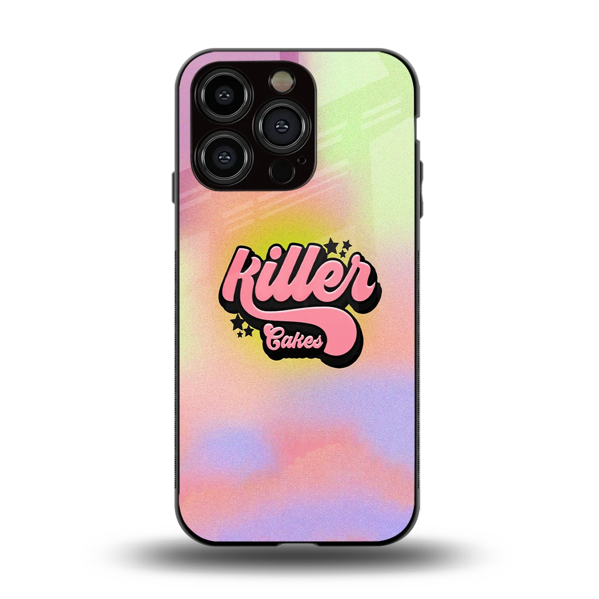 Killer Cakes back phone cover | glass case for iphone 15 pro