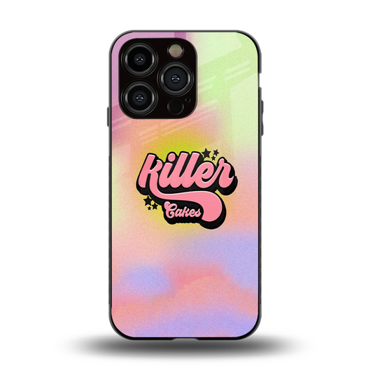 Killer Cakes back phone cover | glass case for iphone 15 pro