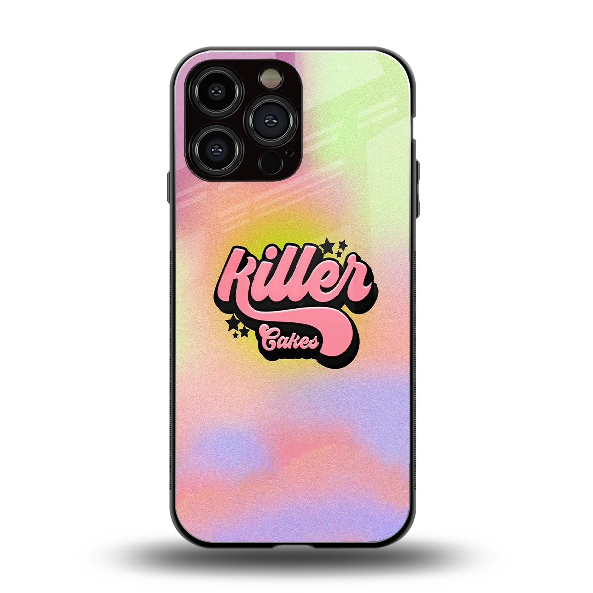 Killer Cakes back phone cover | glass case for iphone 16 pro max