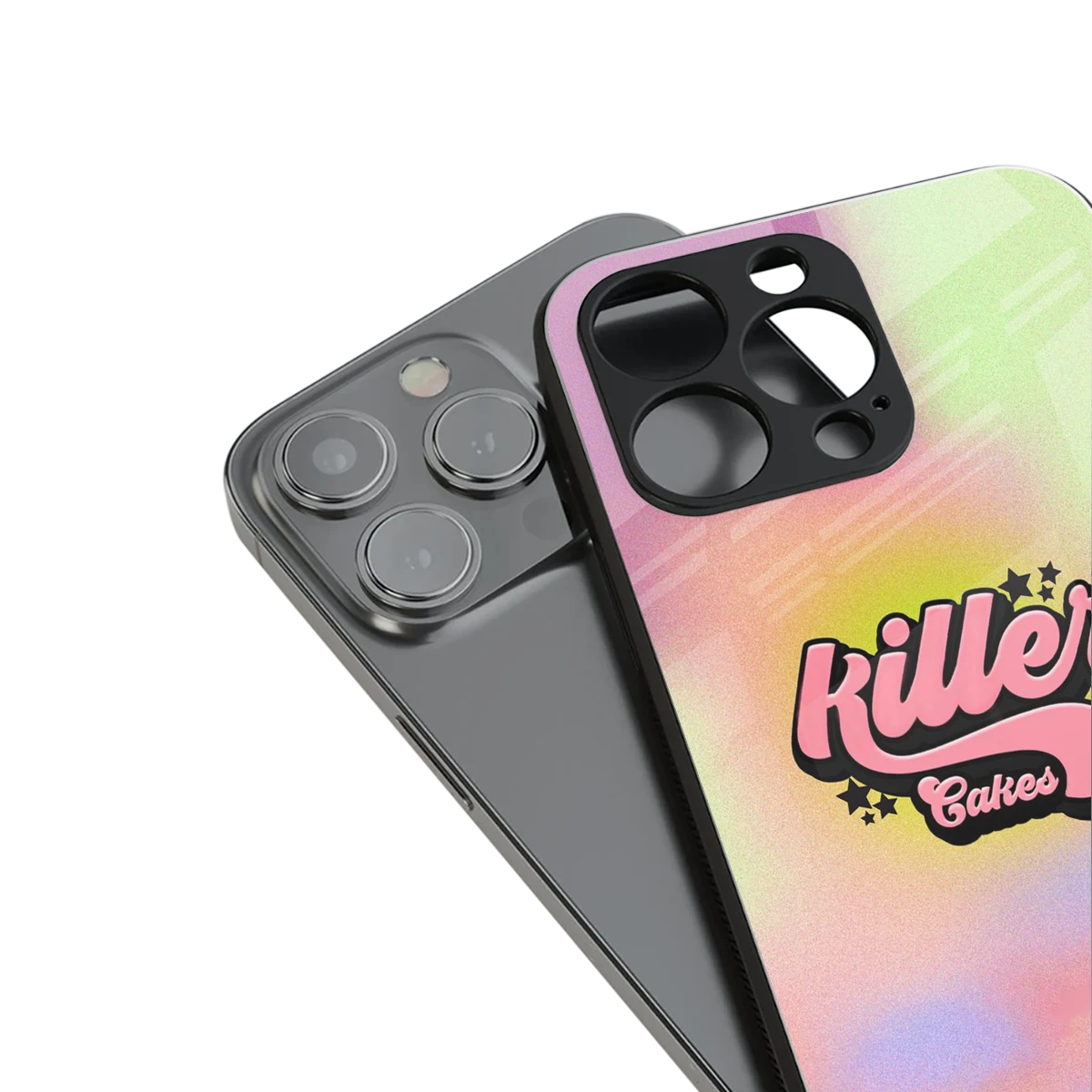 Killer Cakes stylish phone case for iphone 16 pro max | glossy glass and slim fit