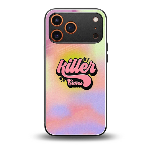 Killer Cakes back phone cover | glass case for iphone 17 pro max