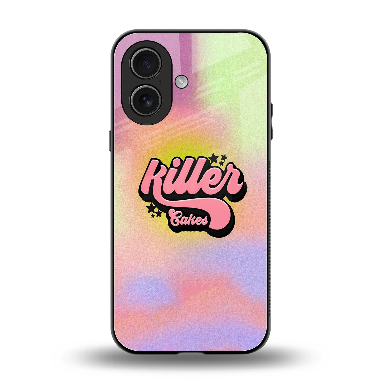 Killer Cakes back phone cover | glass case for iphone 17