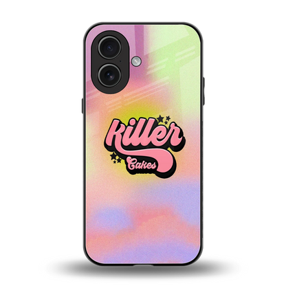 Killer Cakes back phone cover | glass case for iphone 17