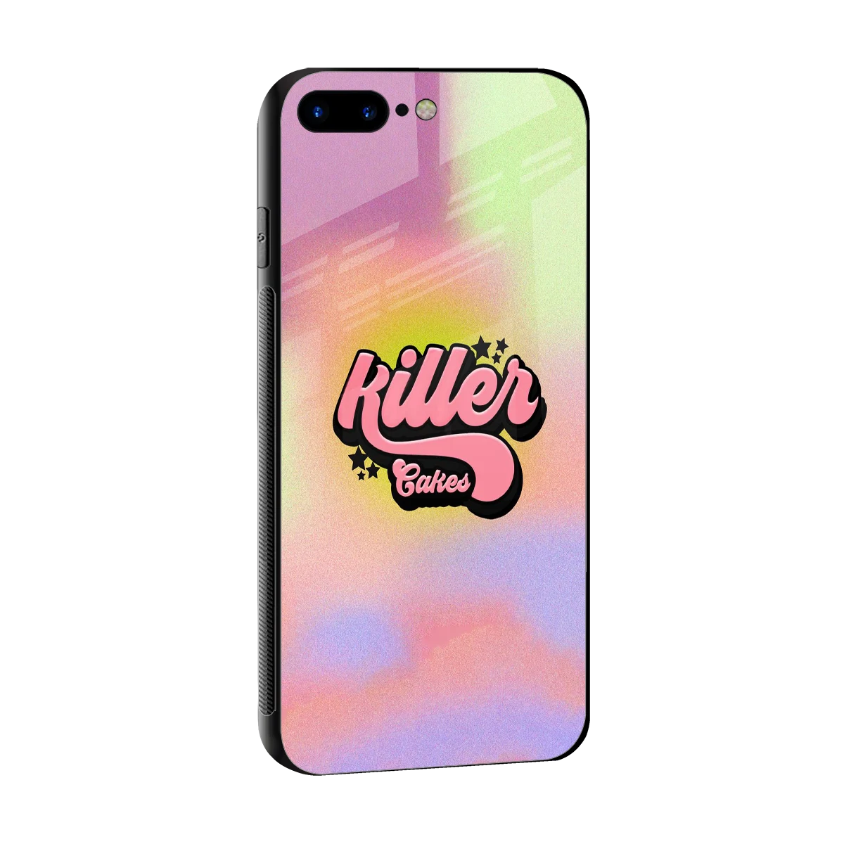 Killer Cakes sleek iphone 8 plus cover with tempered glass back and TPU edges