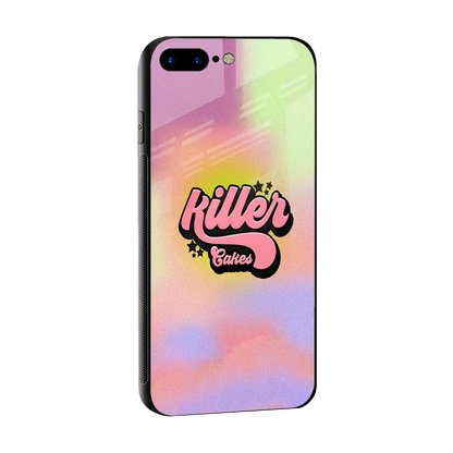 Killer Cakes sleek iphone 8 plus cover with tempered glass back and TPU edges