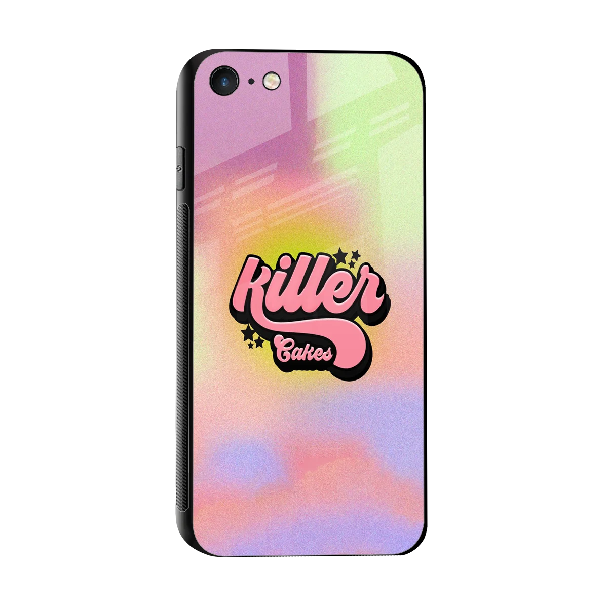 Killer Cakes sleek iphone 7 cover with tempered glass back and TPU edges