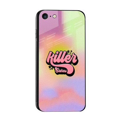 Killer Cakes sleek iphone 7 cover with tempered glass back and TPU edges